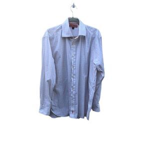 SKU-Men's SettePointe Size Extra Large (XL) Long Sleeve Button Multi Color Strip